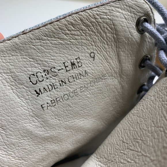 Jeffrey Campbell Cors Lace Up Denim Heeled Booties - Picture 8 of 8